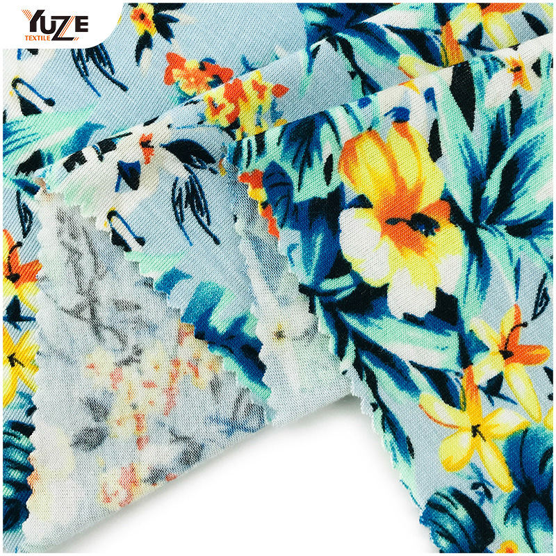 Yzgtp-es1018 Rayon Jersey Spandex Print
