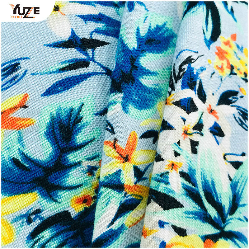 Yzgtp-es1018 Rayon Jersey Spandex Print