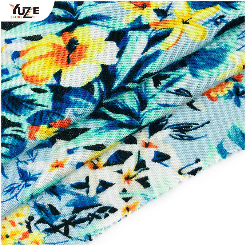 Yzgtp-es1018 Rayon Jersey Spandex Print