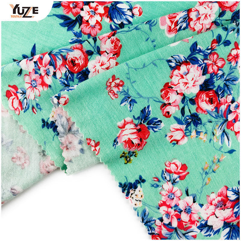 Yzgtp-es1018-2 Rayon Jersey Spandex Print