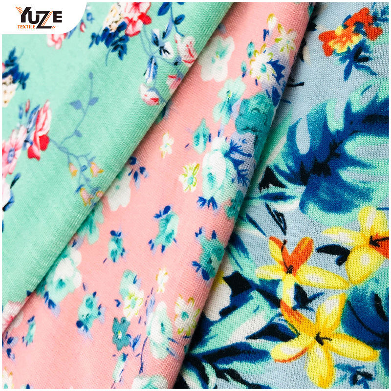 Yzgtp-es1018-2 Rayon Jersey Spandex Print