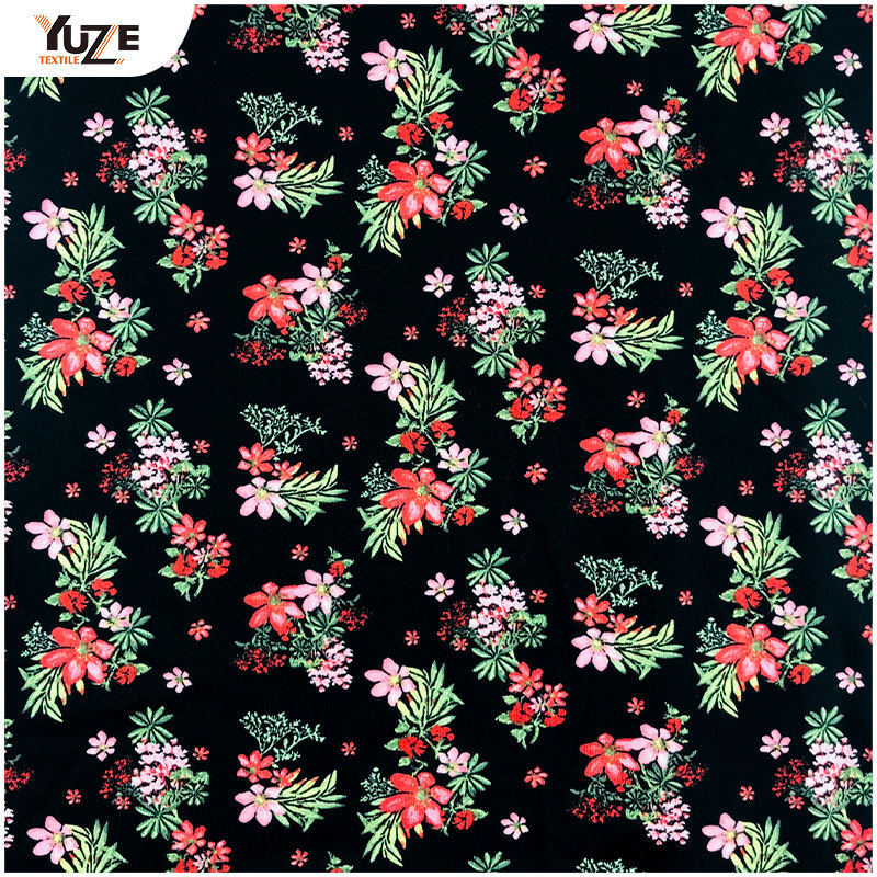 YZS16-818 Poly Spun Spun Spandex Print