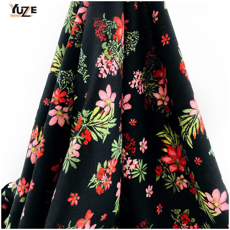 YZS16-818 Poly Spun Spun Spandex Print