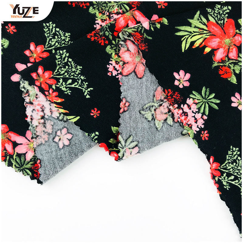 YZS16-818 Poly Spun Spun Spandex Print