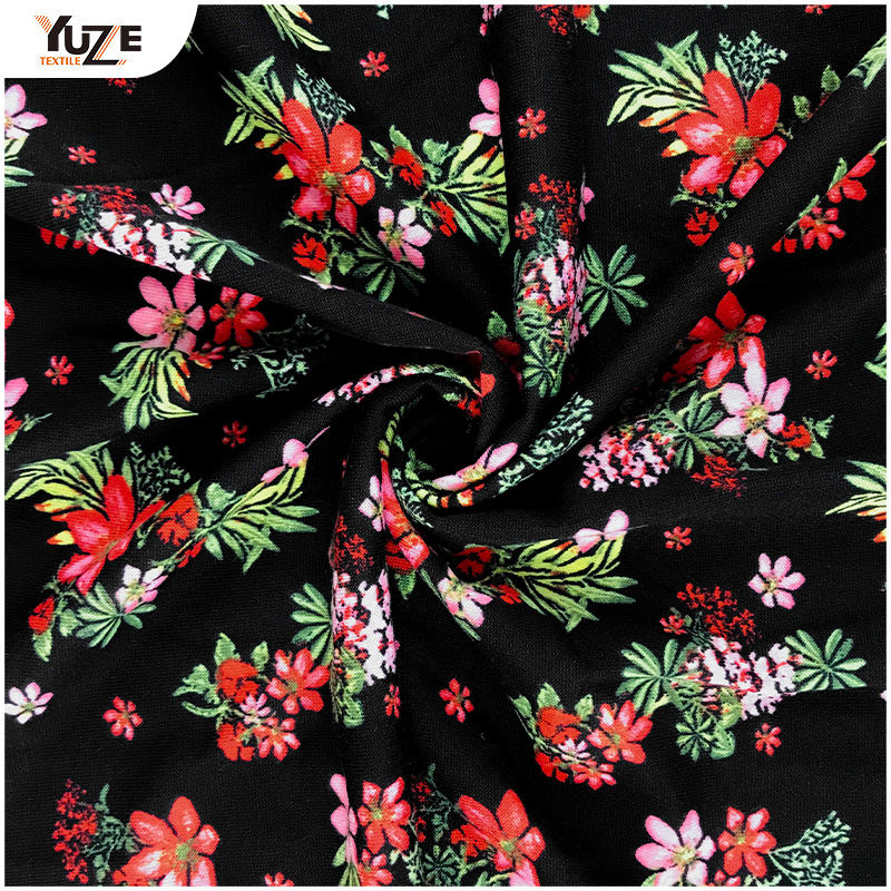 YZS16-818 Poly Spun Spun Spandex Print