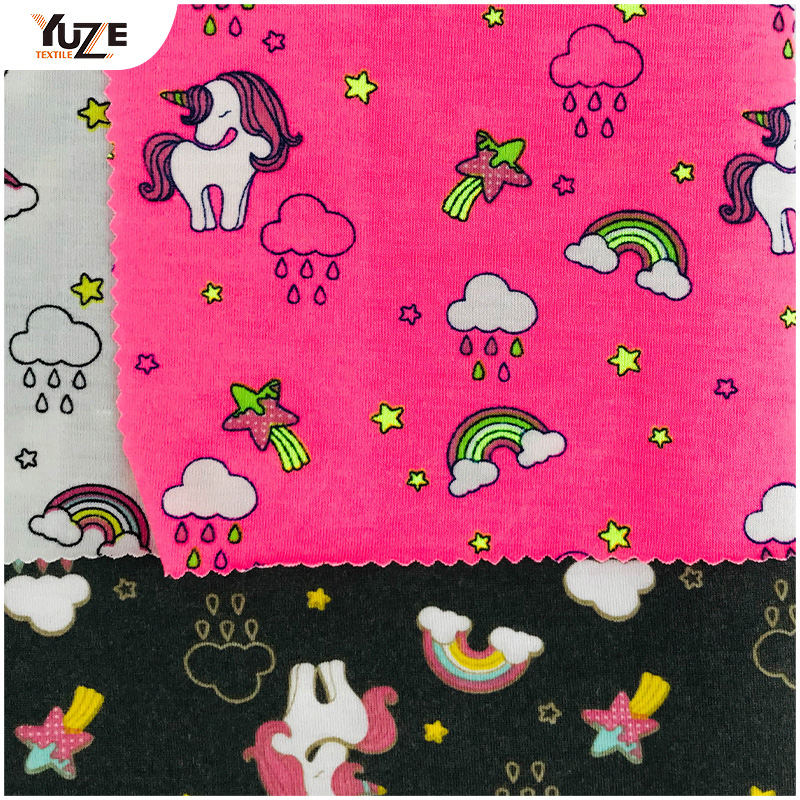 YZS20-726-3 Poly Spun Spun Spandex Print