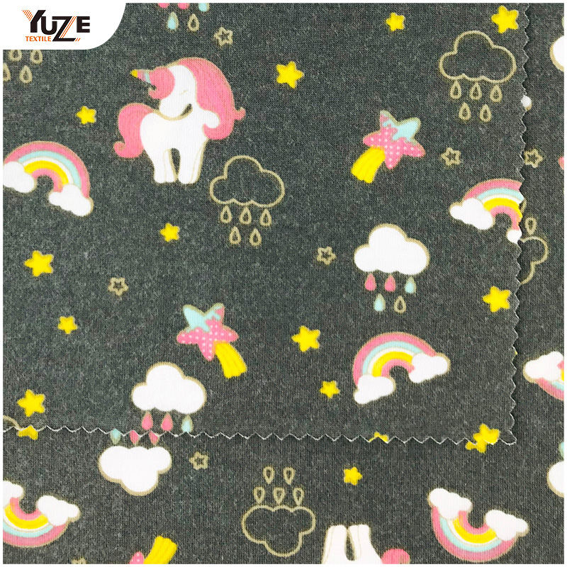 YZS20-726-3 Poly Spun Spun Spandex Print