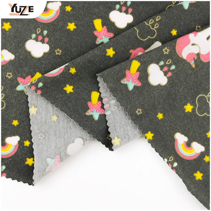 YZS20-726-3 Poly Spun Spun Spandex Print