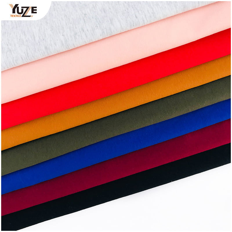 YZK-080029-1 40S CTN SPAN JERSEY WITHENZYME Washcool Touch