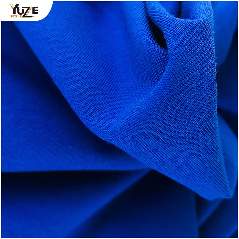 YZK-080029-1 40S CTN SPAN JERSEY WITHENZYME Washcool Touch