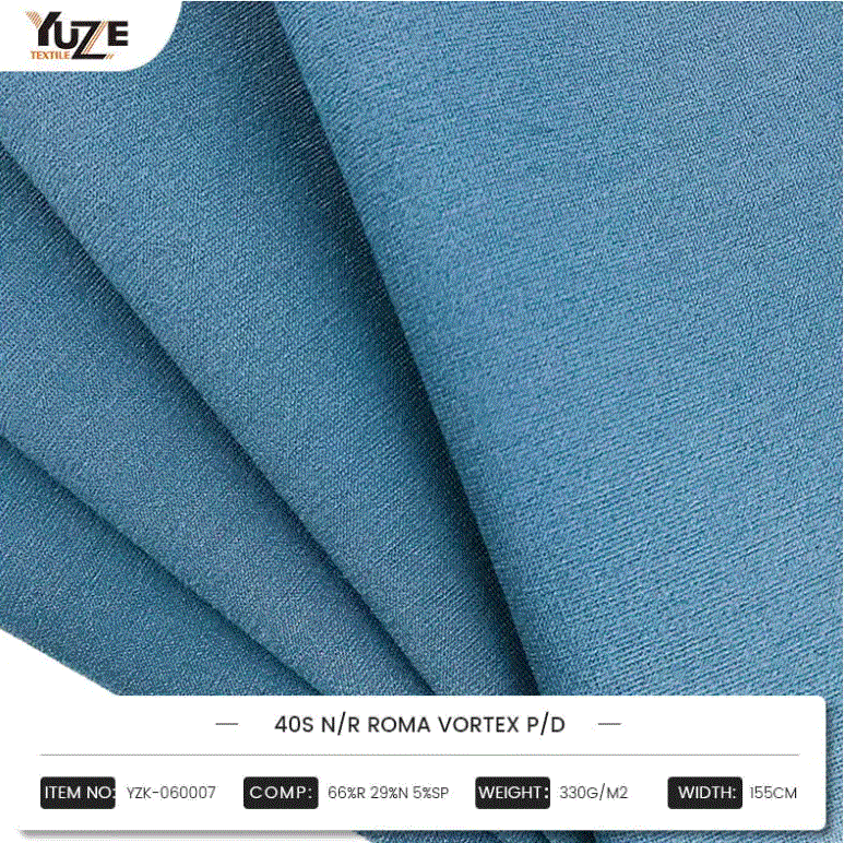 YZK-060007 40S N/R Roma Vortex P/D: комбинирование высокопроизводительных смесей Rayon, Nylon и Spandex, Vortex Vortex Technology создает долговечный и удобный выбор моды