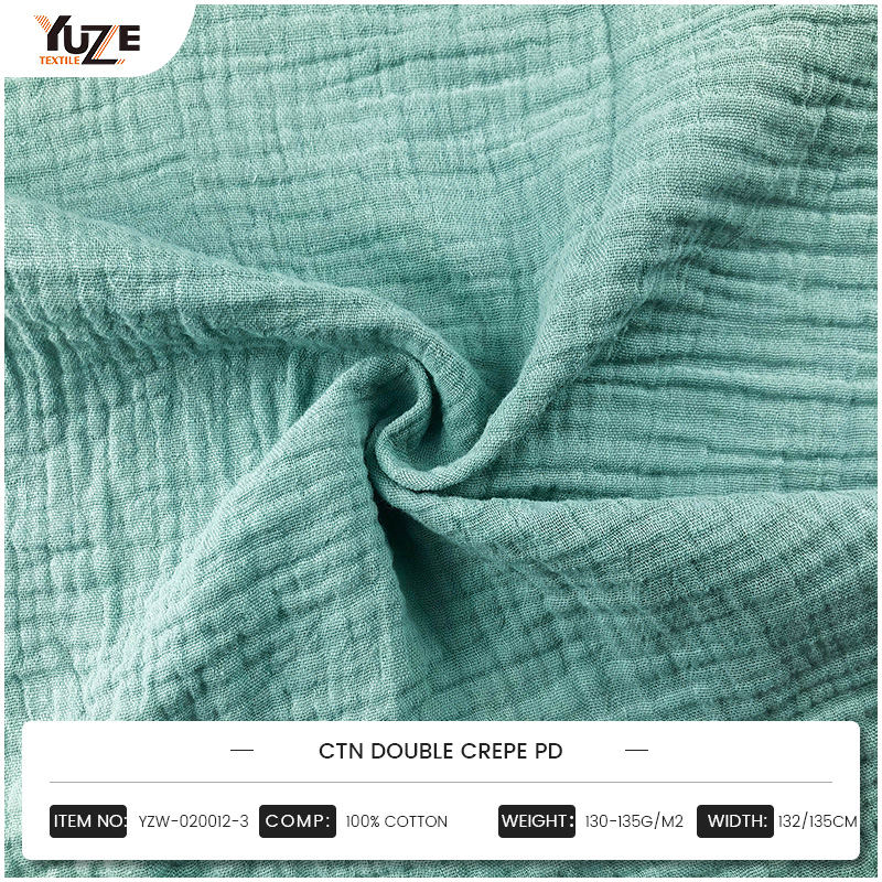 Как YZW-020012-3 Double Crepe PD Fabric Comfort Experience и визуальная производительность?